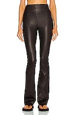 SPRWMN Micro Flare Legging in Black, view 1, click to view large image.