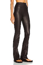 SPRWMN Micro Flare Legging in Black, view 2, click to view large image.