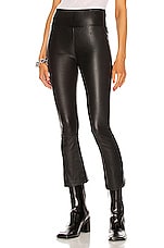 SPRWMN High Waist Crop Flare Legging in Black, view 1, click to view large image.