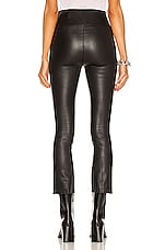 SPRWMN High Waist Crop Flare Legging in Black, view 3, click to view large image.