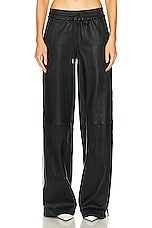 SPRWMN Baggy Athletic Sweatpant in Black, view 1, click to view large image.