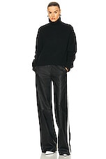 SPRWMN Baggy Athletic Sweatpant in Black, view 4, click to view large image.