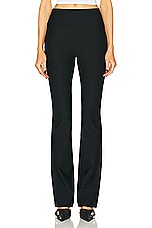 SPRWMN Micro Flare Pant in Black, view 1, click to view large image.