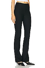 SPRWMN Micro Flare Pant in Black, view 2, click to view large image.