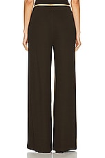 SPRWMN Rib Wide Leg Pant in Americano, view 3, click to view large image.