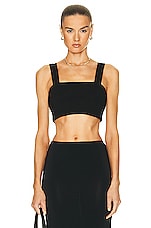 SPRWMN Micro Straps Tube Top in Black, view 1, click to view large image.