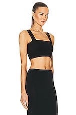 SPRWMN Micro Straps Tube Top in Black, view 2, click to view large image.