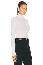 SPRWMN Mock Neck Top in Chalk, view 2, click to view large image.