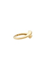 STONE AND STRAND Golden Droplet Hug Ring in 10k Yellow Gold, view 3, click to view large image.