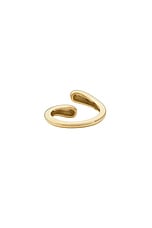STONE AND STRAND Golden Droplet Hug Ring in 10k Yellow Gold, view 4, click to view large image.
