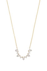 STONE AND STRAND Perfect Pear Tiara Necklace in 10k Yellow Gold & White Diamond, view 2, click to view large image.