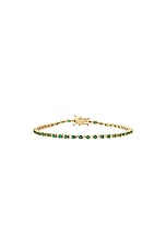 STONE AND STRAND Emerald Ace Tennis Bracelet in 14k Yellow Gold & Emerald, view 1, click to view large image.