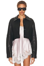 SRG Alina Leather Jacket in Black | FWRD
