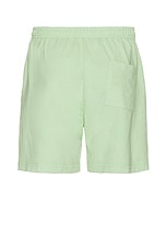 Sporty & Rich Usa Health Club Gym Shorts in Thyme, view 2, click to view large image.