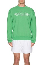 Sporty & Rich 1800 Health Crewneck in Verde, view 3, click to view large image.