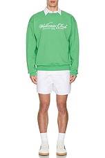 Sporty & Rich 1800 Health Crewneck in Verde, view 4, click to view large image.