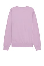 Sporty & Rich Usa Wellness Club Crewneck in Soft Lavender, view 2, click to view large image.