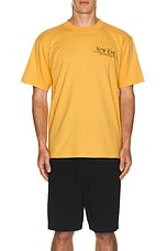 Sporty & Rich Ny 94 T-shirt in Faded Gold, view 3, click to view large image.
