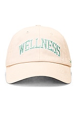 Sporty & Rich Wellness Ivy Hat in Cream & Jade | FWRD