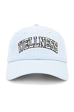 Sporty & Rich Wellness Ivy Hat in China Blue, Almond, & Navy, view 1, click to view large image.