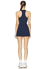 Sporty & Rich Tennis Dress in Navy, view 3, click to view large image.