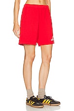 Sporty & Rich Prep Gym Short in Sports Red, view 2, click to view large image.