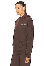 Sporty & Rich Syracuse Hoodie in Chocolate, view 3, click to view large image.