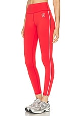 Sporty & Rich Runner Box Legging in Sports Red, view 3, click to view large image.