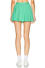 Sporty & Rich Prince Sporty Pleated Skirt in Clean Mint & White, view 4, click to view large image.