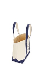 Sporty & Rich Eden Crest Tote Bag in Natural, view 4, click to view large image.