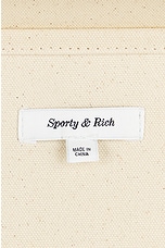 Sporty & Rich Eden Crest Tote Bag in Natural, view 5, click to view large image.