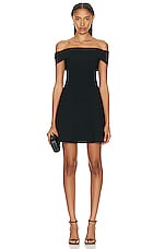 Staud Mini Artistry Dress in Black, view 1, click to view large image.