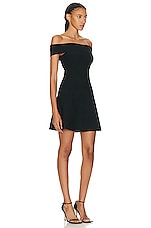 Staud Mini Artistry Dress in Black, view 2, click to view large image.