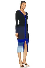 Staud Shoko Sweater Dress in Midnight Glacier, view 2, click to view large image.