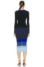 Staud Shoko Sweater Dress in Midnight Glacier, view 3, click to view large image.