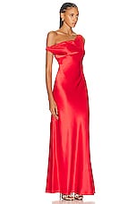 Staud Ashanti Dress in Red Rose, view 2, click to view large image.