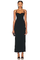 Staud Georgina Dress in Black, view 1, click to view large image.