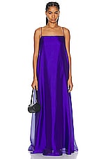Staud Maxi Delfina Dress in Violet, view 1, click to view large image.