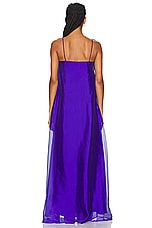 Staud Maxi Delfina Dress in Violet, view 3, click to view large image.