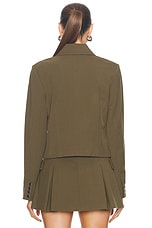 Staud Marino Jacket in Sergeant Green, view 3, click to view large image.