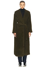 Staud Dakota Coat in Sergeant Green, view 2, click to view large image.