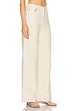 Staud Grayson Pant in Ivory, view 2, click to view large image.