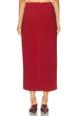 Staud Smith Skirt in Rouge, view 4, click to view large image.