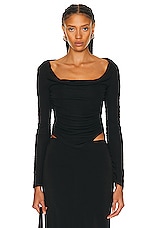 Staud Solana Top in Black, view 1, click to view large image.