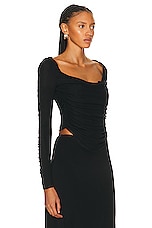Staud Solana Top in Black, view 2, click to view large image.