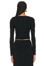 Staud Solana Top in Black, view 3, click to view large image.