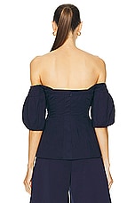 Staud Palermo Top in Navy, view 3, click to view large image.
