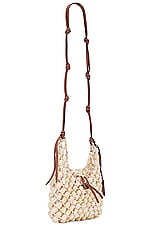 Staud Vacanza Shell Shoulder Bag in Natural & Tan, view 4, click to view large image.