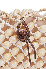 Staud Vacanza Shell Shoulder Bag in Natural & Tan, view 7, click to view large image.