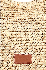 Staud Large Moon Tote Bag in Natural & Tan, view 6, click to view large image.